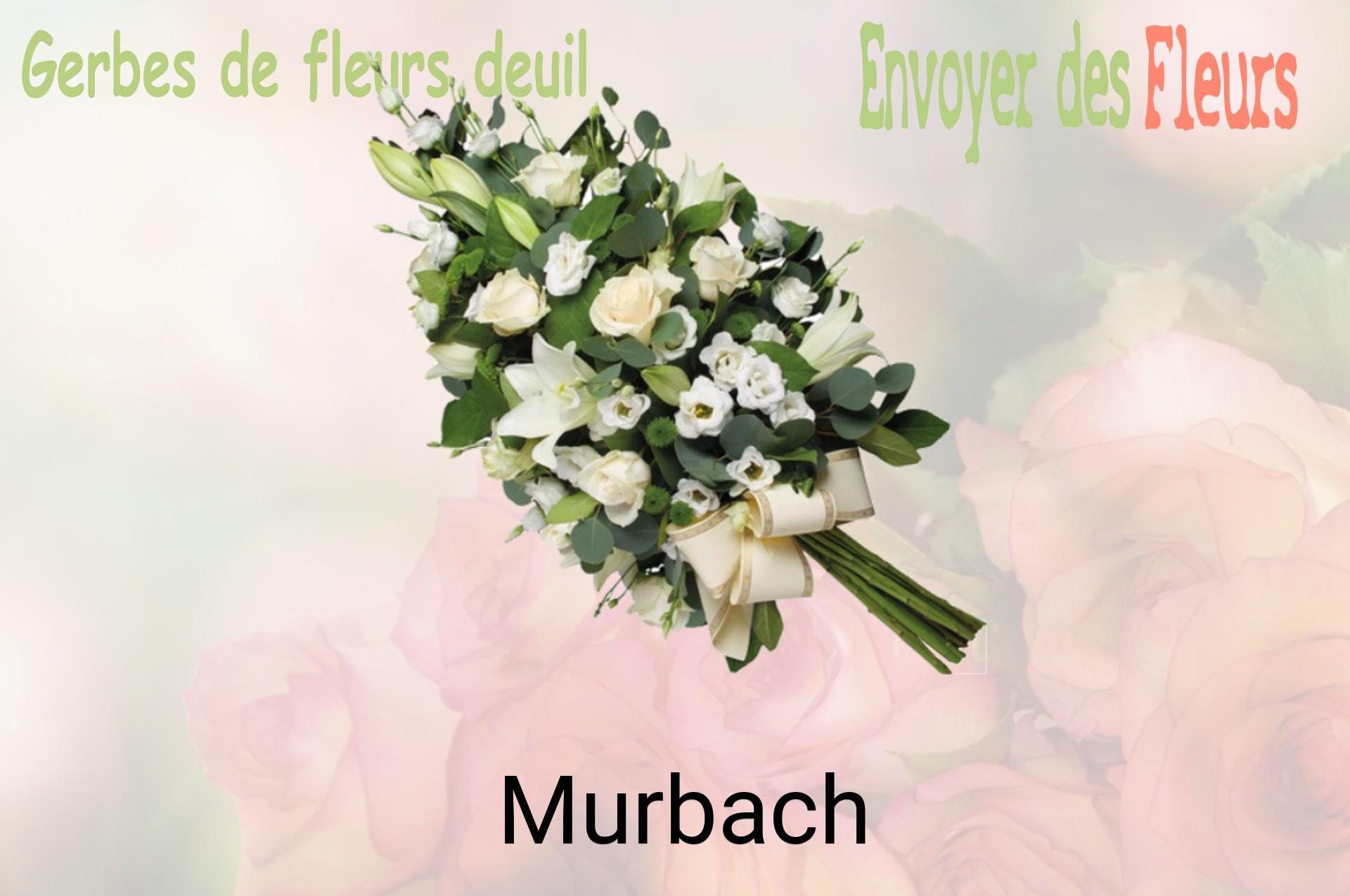 Gerbe de fleurs de deuil livrée à Murbach